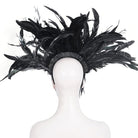 EVA LADY Women's Gothic Feather Rose Beaded Headwear
