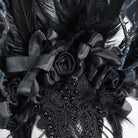 EVA LADY Women's Gothic Feather Rose Beaded Headwear