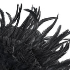 EVA LADY Women's Gothic Feather Ruched Umbrella