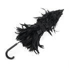 EVA LADY Women's Gothic Feather Ruched Umbrella