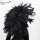 EVA LADY Women's Gothic Feather Ruched Umbrella