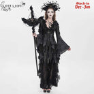 EVA LADY Women's Gothic Feather Wing Chained Truncheon