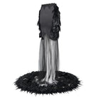 EVA LADY Women's Gothic Feathered Mermaid Skirt