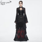EVA LADY Women's Gothic Flared Sleeved Lace Splice Shirt