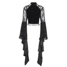 EVA LADY Women's Gothic Flared Sleeved Lace Splice Shirt