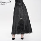 EVA LADY Women's Gothic Floral Cross Chain Horse-face Long Skirt