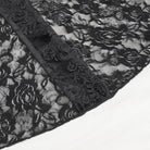 EVA LADY Women's Gothic Floral Embossed Lace Splice Flared Leggings