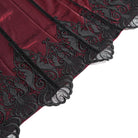 EVA LADY Women's Gothic Floral Embroidered Cross Horse-face Long Skirt