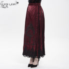 EVA LADY Women's Gothic Floral Embroidered Cross Horse-face Long Skirt