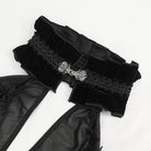 EVA LADY Women's Gothic Floral Embroidered Halterneck Mesh Dress