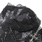 EVA LADY Women's Gothic Floral Embroidered Lace Straps Tank Top Black