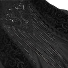 EVA LADY Women's Gothic Floral Embroidered Tassels Off-shoulder Slip Dress Black