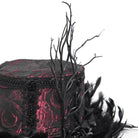 EVA LADY Women's Gothic Floral Feather Hat