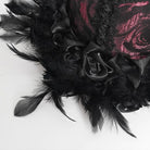 EVA LADY Women's Gothic Floral Feather Hat