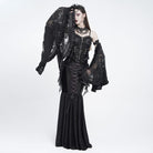 EVA LADY Women's Gothic Floral Lace Ruffled Flare Arm Sleeves