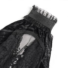 EVA LADY Women's Gothic Floral Lace Ruffled Flare Arm Sleeves