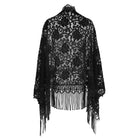 EVA LADY Women's Gothic Floral Tassels Cape