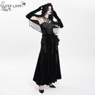 EVA LADY Women's Gothic Flower Lace Edge Cloak