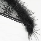 EVA LADY Women's Gothic Irregular Fluffy Hem Lace Cape