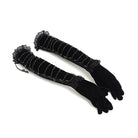 EVA LADY Women's Gothic Lace Beaded Long Gloves