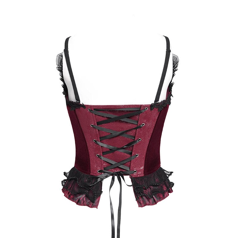 Polly Black Gothic Overbust Corset