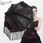 EVA LADY Women's Gothic Lace-up Tassels Umbrella