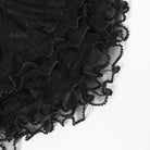 EVA LADY Women's Gothic Layered Beaded Ruffle Rose Mesh Arm Sleeves