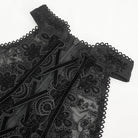 EVA LADY Damen Gothic Off Shoulder Mesh Shirt mit ausgestellten Ärmeln