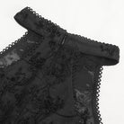 EVA LADY Damen Gothic Off Shoulder Mesh Shirt mit ausgestellten Ärmeln