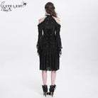 EVA LADY Women's Gothic Off-the-shouder Drawstring Velvet Party Dress