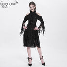EVA LADY Women's Gothic Off-the-shouder Drawstring Velvet Party Dress