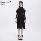 EVA LADY Women's Gothic Off-the-shouder Drawstring Velvet Party Dress