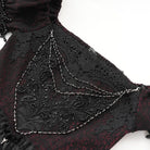 EVA LADY Women's Gothic Off-the-shoulder Lace Splice Prom Dress Black