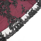 EVA LADY Women's Gothic Off-the-shoulder Lace Splice Prom Dress Red