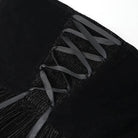 EVA LADY Women's Gothic Off-the-shoulder Lace-up Velvet Gown Dress