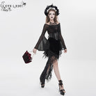 EVA LADY Women's Gothic Rose Beaded Chained Bag Red