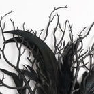 EVA LADY Women's Gothic Rose Feather Dendritic Fan