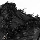 EVA LADY Women's Gothic Rose Feather Printed Long Sleeve Shirt