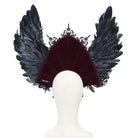 EVA LADY Women's Gothic Rose Feather Wing Headpiece