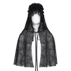 EVA LADY Women's Gothic Rose Hooded Mesh Cape