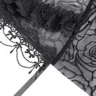 EVA LADY Women's Gothic Rose Hooded Mesh Cape