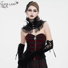 EVA LADY Women's Gothic Rose Lace Hem Neckwear