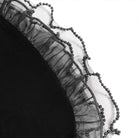 EVA LADY Women's Gothic Rose Lace-up Irregular Hem Skirt Black