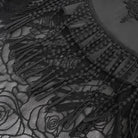 EVA LADY Women's Gothic Rose Mesh Splice High/Low Skirt