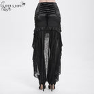 EVA LADY Women's Gothic Rose Mesh Splice High/Low Skirt