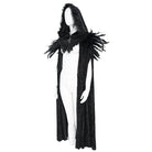 EVA LADY Women's Gothic Rose Ruffle Tassel Flare Sleeve Velvet Cape