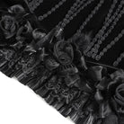 EVA LADY Women's Gothic Rose Ruffle Tassel Flare Sleeve Velvet Cape