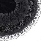 EVA LADY Women's Gothic Rose Ruffled Lace Trim Tassel Hooded Cape