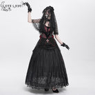 EVA LADY Women's Gothic Rose Tassel Lace Headwear