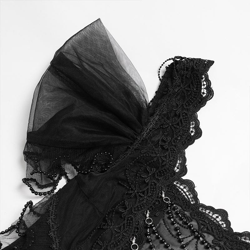 EVA LADY Women's Gothic Ruched Ruffled Off Shoulder Dress